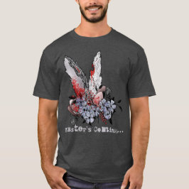 Påsk Coming Bunny Horror T-Shirt