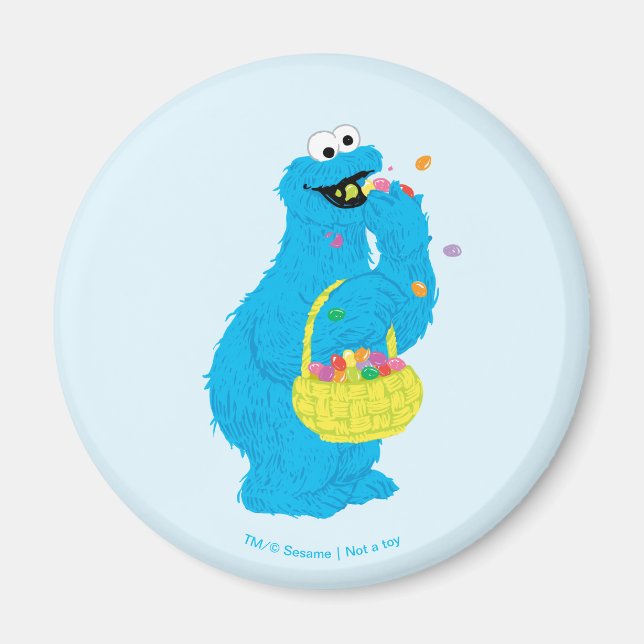 Påsk Cookie Monster Magnet (Framsidan)