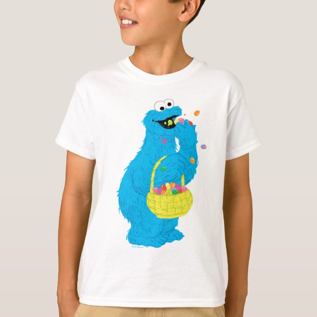 Påsk Cookie Monster T Shirt (Framsida)