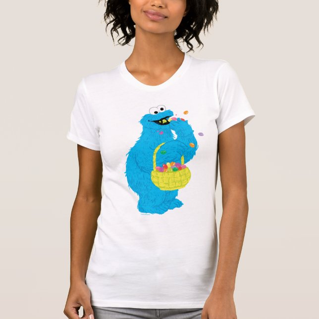 Påsk Cookie Monster T Shirt (Framsida)