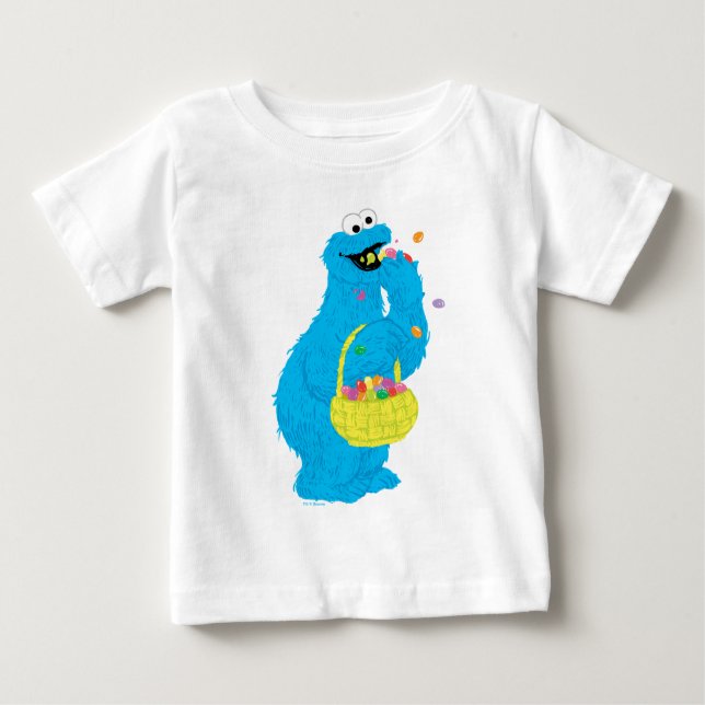 Påsk Cookie Monster T Shirt (Framsida)