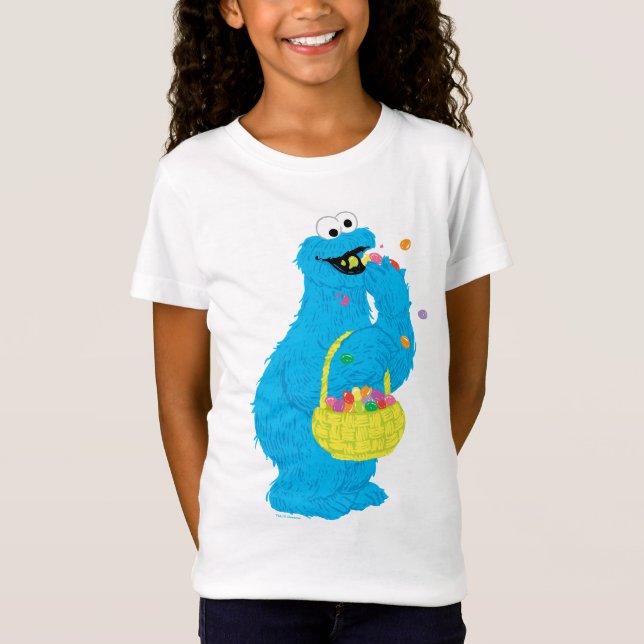 Påsk Cookie Monster T Shirt (Framsida)