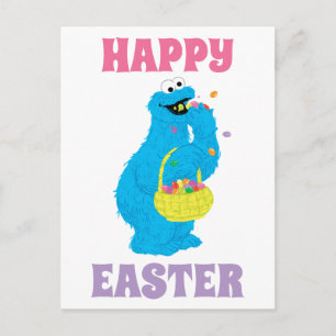 Påsk Cookie Monster Vykort