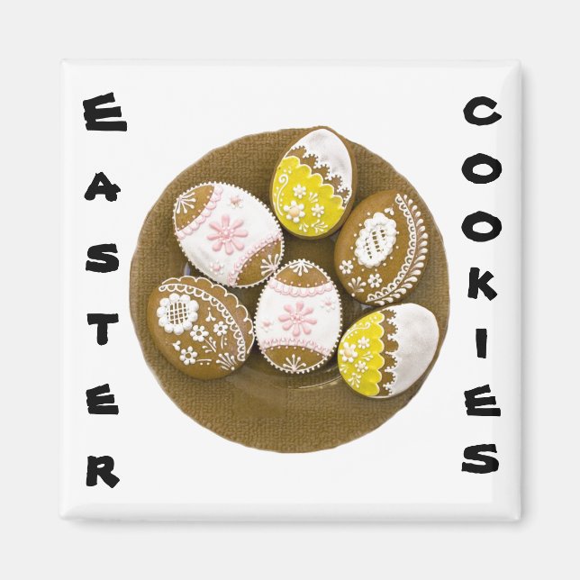 Påsk Cookies Påskägg, ZSSG Magnet (Framsidan)