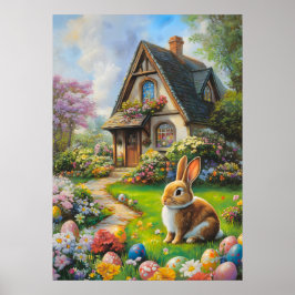 Påsk Cottage Garden Poster