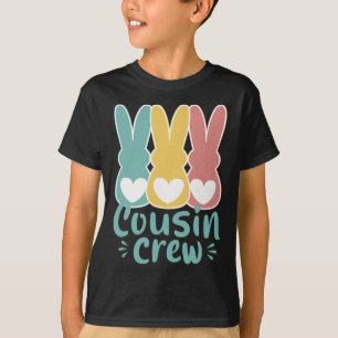 Påsk Cousin Crew Squad Family Matching Bunnies T Shirt