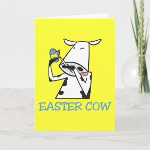 Påsk Cow Helgkort