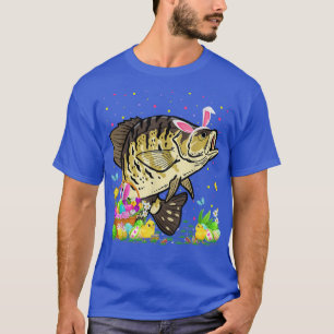 Påsk Crappie Fish Bunny Egg Hunting Crappie Öster T Shirt