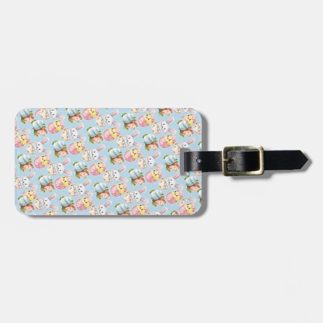 Påsk Critters Luggage Tag Bagagebricka (Horisontell Framsida)