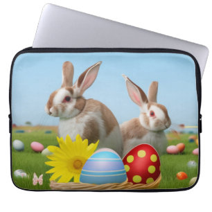 Påsk Cute Bunny för en positiv stämning Laptop Fodral