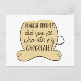 Påsk Cute Funny Bunny Quote Typography Vykort