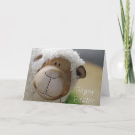 Påsk - Cute Sheep "Glad påsk" Alla storlekar Helgkort
