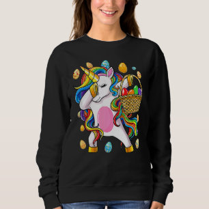 Påsk Dabbing Unicorn Dab Egg Hunt Unic T Shirt