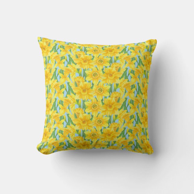 Påsk Daffodils Cushion Kudde (Framsida)