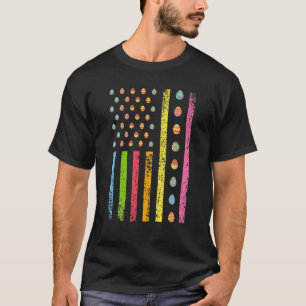 Påsk Dag American Eggs Flagga Funny Manar Women Bo T Shirt