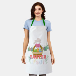 Påsk Dag Apron - Utformning av kålbunny och ägg