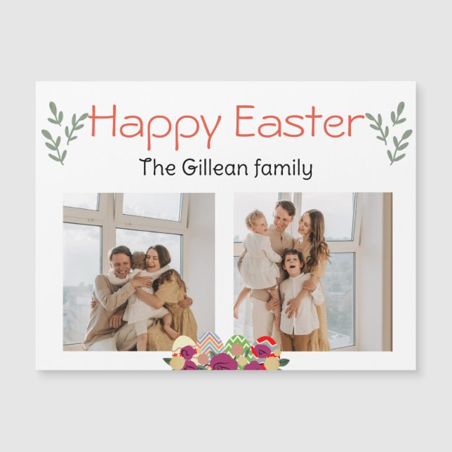 påsk dag, glad påsk till andra foto i familjen (Framsida)