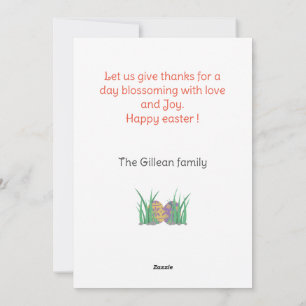 påsk dag, glad påsk till andra foto i familjen julkort