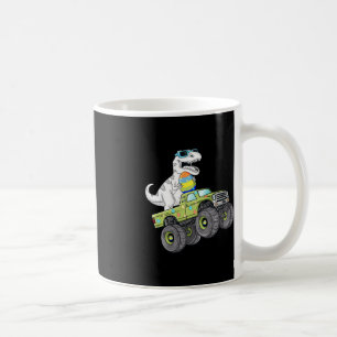 Påsk Dag T Rex Dino Riding a Monster Lastbil Boys Kaffemugg