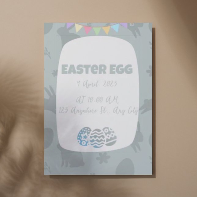 påsk Dag Vackert nyfikenhet Inbjudningar (easter day )