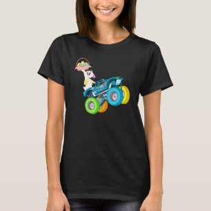 Påsk Dagen 2022: Monster Lastbil Bunny Eggs Boy Gi T Shirt