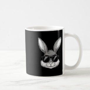 Påsk Dagen Coola Bunny Ansikte med soler Manar boy Kaffemugg