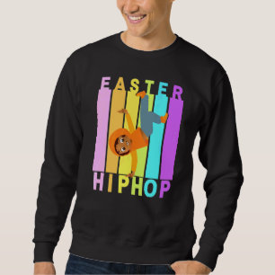 Påsk Dance Kärlek Dab Helgdag Funny Kids B. Lång Ärmad Tröja