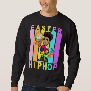 Påsk Dance Kärlek Dab Helgdag Funny Kids B. Lång Ärmad Tröja
