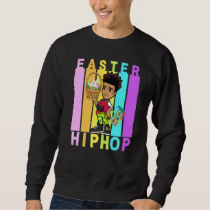 Påsk Dance Kärlek Dab Helgdag Funny Kids B. Lång Ärmad Tröja