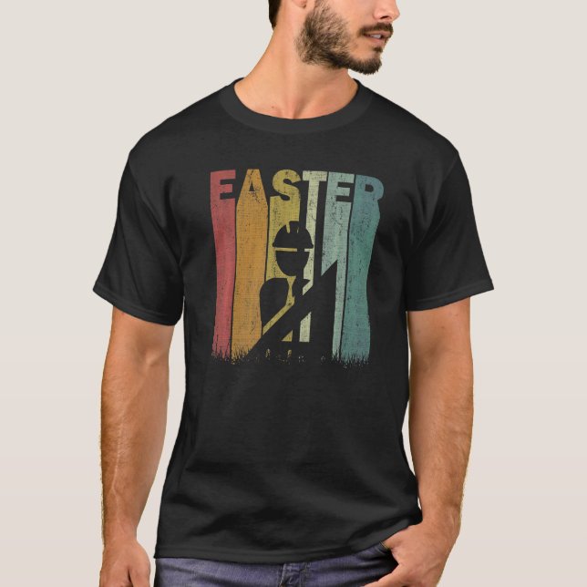 Påsk Day Architect Retro Graphic Funny Påsk Co T Shirt (Framsida)