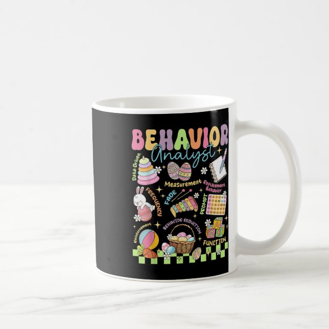 Påsk Day Behavior Analyst Bunny Aba Behavior Tec Kaffemugg (Höger)