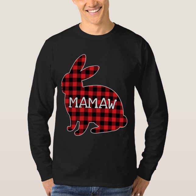 Påsk Day Costume Red Play Bunny Graphic Mamaw M T Shirt (Framsida)