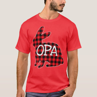 Påsk Day Costume Red Play Bunny Graphic Opa Mat T Shirt