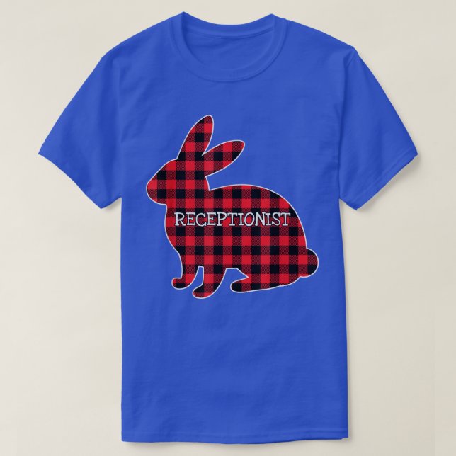 Påsk Day Costume Red Play Bunny Graphic Recepti T Shirt (Design framsida)