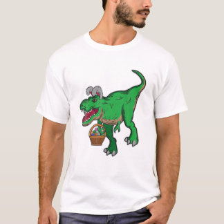 Påsk Day Dinosaur Påskägg Hunting Trex Kids E T Shirt