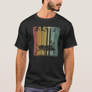 Påsk Day Grashopper Retro Graphic Funy Påsk T Shirt