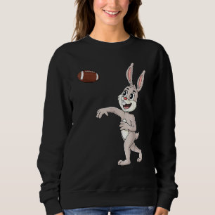 Påsk Day Rabbit Football Quarterback Funny Boys T Shirt