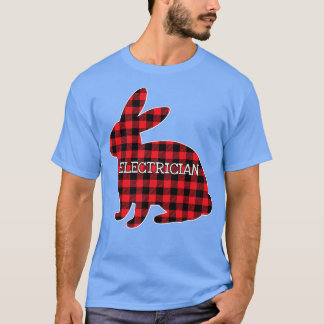 Påsk Day Red Play Bunny Graphic Electrician Mat T Shirt