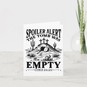 Påsk Day Religiösa Christian Spoiler Alert Grav Kort