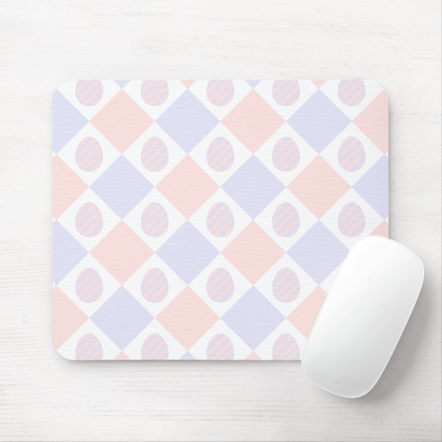 Påsk Diamond Mönster med dekorerade ägg Musmatta (Med mus)