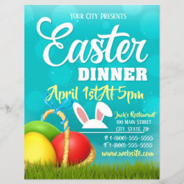 Påsk Dinner Event Flyer