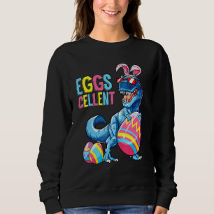 Påsk Dinosaur Bunny Rex Boys Girls Kids Eggs Cel T Shirt