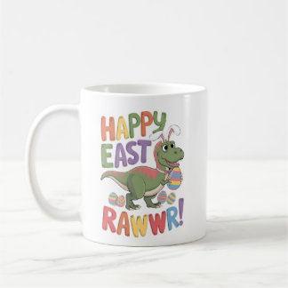 Påsk Dinosaur Funny Lycklig Eastrawr t Rex Eas Kaffemugg
