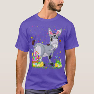 Påsk Donkey Bunny Egg Hunting Donkey Påsk Sund T Shirt