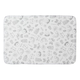 Påsk Doodle Kiddie Mönster Badrumsmatta