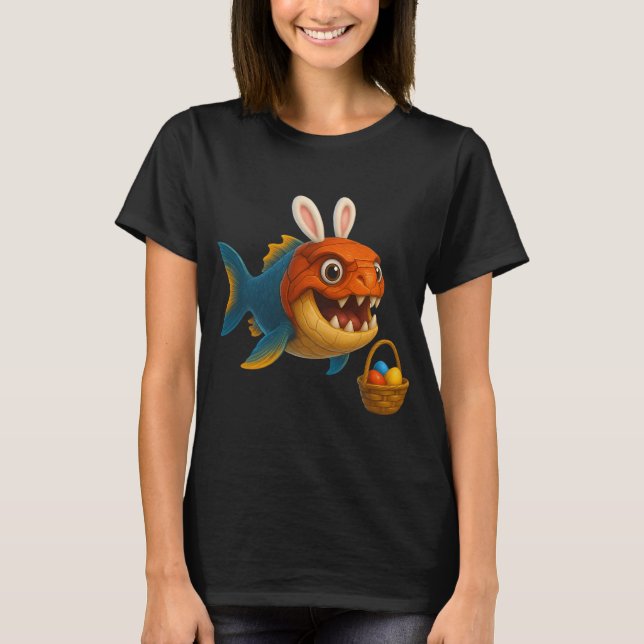 Påsk Dunkleosteus T Shirt (Framsida)