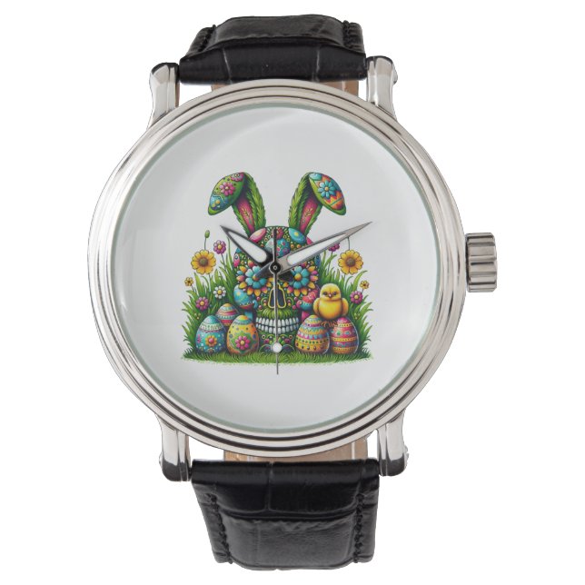 Påsk Egger Chicken Cute Armbandsur (Framsida)