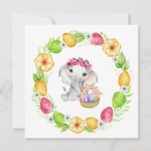 Påsk Elephant Cards Inbjudningar