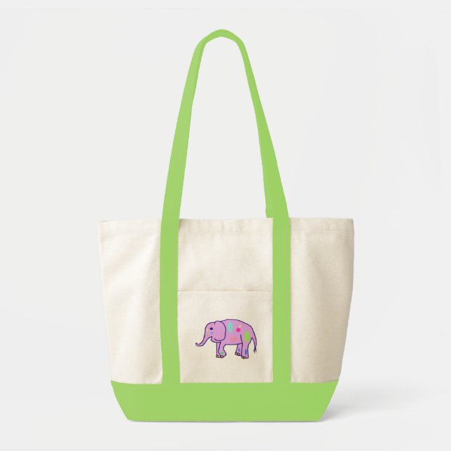 Påsk Elephant-påse Tygkasse (Framsidan)