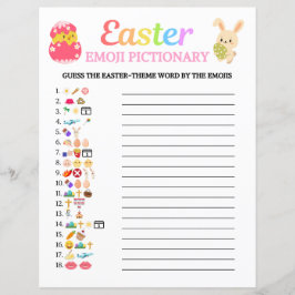 Påsk Emoji Pictionary Game